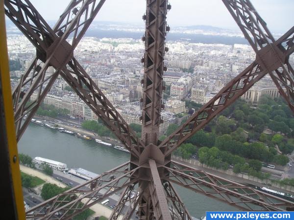 Inside the Eiffel Tower